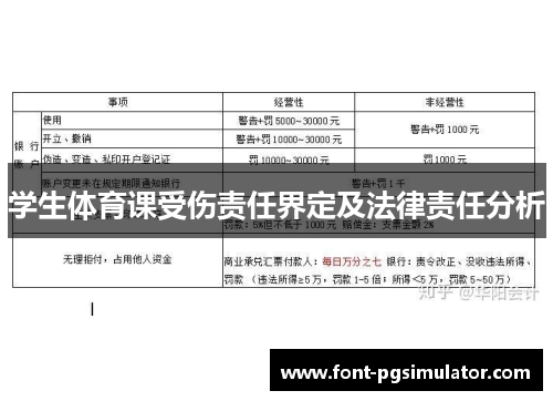 学生体育课受伤责任界定及法律责任分析